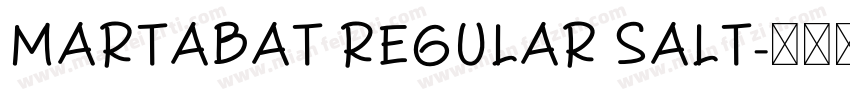 Martabat Regular salt字体转换
